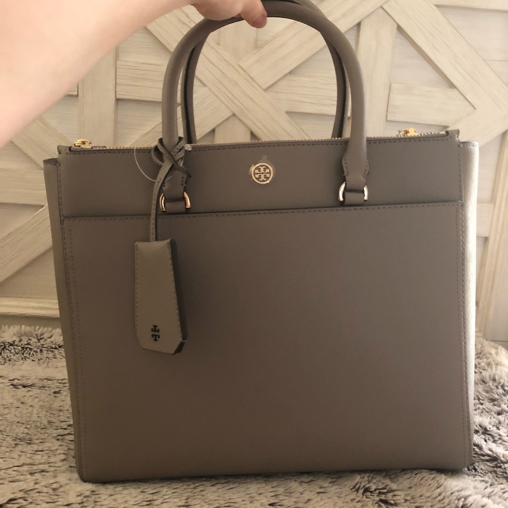 Tory Burch Large Robinson Double ZIP Tote Bag